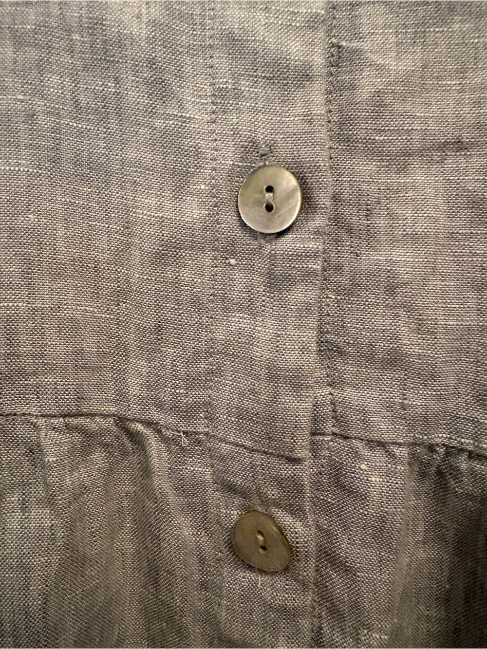 Jump Oatmeal Button-Front Midi Dress. Pockets! MSRP 229 - Picture 4 of 12